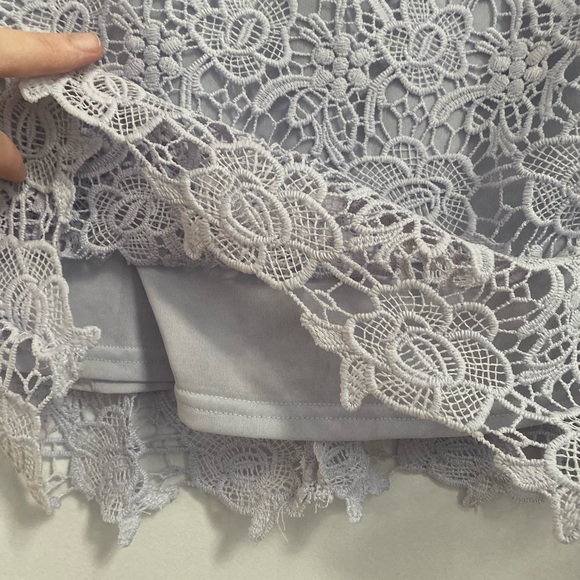 Lavender lace Nanette Lepore blouse - Picture 10 of 13